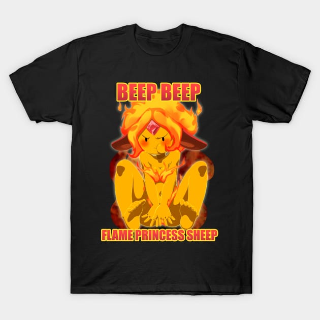 Adventure Time -  Flame Princess Leggy Lamb (T-Shirt) T-Shirt by Reddanmanic